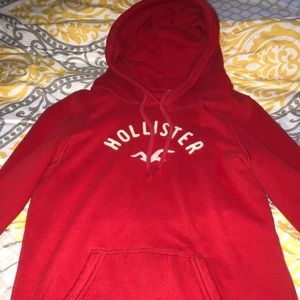 red hollister hoodie
